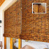 Natural Bamboo/Reed Roll-up Blind 120 X 200cm Chinese Retro Style Light-blocking Indoor/Outdoor Decorative Blind