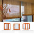 Natural Bamboo Reed Roll Up Blind, Retro Chinese Style, Indoor/Outdoor Sun Shade Window Blind, 120 X 300cm