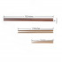 2 Pairs of 16.5-inch Brown Long Wooden Cooking Chopsticks for Noodles and Stir Fry