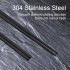 5 Pairs of 304 Stainless Steel Dishwasher Safe Reusable Lightweight Multicolor Chopsticks (Black)