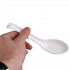 Asian Soup Spoons 8 pieces, 8HSP-W, Large Japanese Soup Spoons, Soba Rice Pho Ramen Noodle Soup Spoons, Chinese Won Ton Soup Spoon, Hook Style (8 Spoons, White)
