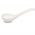 2 Pieces of 10.6-inch Asian Extra Large Deep Porcelain Soup Spoons