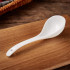Big Deep Pure Soup Spoon Porcelain Bone China Extra Large Ramen Bright White Asian Heavy Duty Deep Spoons 10.6 inch Long 2Pack