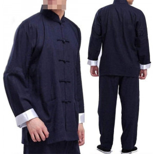 Flexible Tai Chi Clothing, Traditional Men's Wing Chun Kung Fu Uniform, and Cotton Silk Martial Arts Uniform