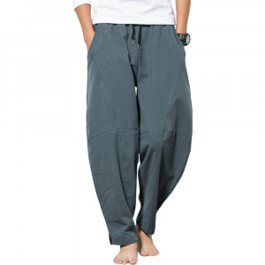 Parachute Harem Chinese Pants - Kung Fu Yoga Balloon Loose Large Pocket Bloomer Trousers Clothing for Women Men