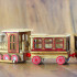 Chinese Vintage Wooden Train Decoration, Suitable for Home and Office Decoration