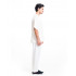 Men's Tai Chi Uniform Short-Sleeved Cotton-Linen White