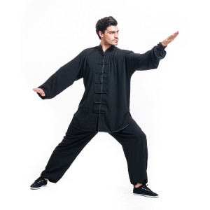 Men's Kung Fu Tai Chi Uniform Cotton Silk