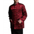 Chinese Tai Chi Kung Fu Double-Sided Red/Black Silk Jacket Coat in 100% Silk Brocade