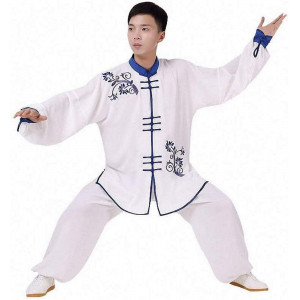 Unisex Chinese Traditional Tai Chi Uniform Set for Adults, Suitable for Martial Arts Performance