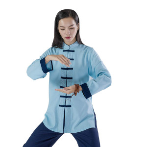 Womens Martial Arts Uniform Tai Chi Suit Chinese Kung Fu Clothing Cotton Wing Chun Clothes Zen Meditation