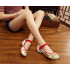 Women's Traditional Chinese Dragon Embroidered Flat Shoes for Qipao Dress and Walking