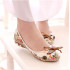 Retro Women's Ethnic Beaded Round Toe Multicolor Casual Embroidered Shoes