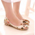 Retro Women's Ethnic Beaded Round Toe Multicolor Casual Embroidered Shoes