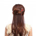 Fashionable Long Hair Decoration Chinese Traditional Style Women's Hair Clip Butterfly Hair Accessory, Red