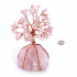 Natural Rose Quartz Crystal Money Tree, suitable for Feng Shui gemstone decoration and home decoration