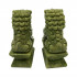 Jade Lion Figurine, Feng Shui Wealth God Lion Statue Collectible Display Stand