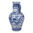 Chinese Blue and White Porcelain Dragon Vase, 13 inches, Double Ear Vase