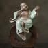  Chinese Ceramic Laughing Buddha Maitreya Buddha Figurine, Perfect for Living Room, Foyer, Study, etc