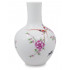  Peach Blossom Decorated Powder Pink Porcelain Vase, 9-inch Spherical Shape
