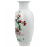 Bird on Plum Blossom Famille Rose Porcelain Tall Flower Vase, 15 Inches, Rouleau Vase