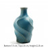 Small Ceramic Flower Vase, Ideal for Desktop Decoration, Ceramic Decorated with Flowers, Zen Natural Style