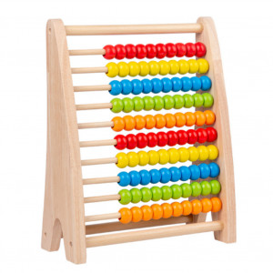Wooden Abacus Counting Toy with 100 Beads, Math Learning Tool, Educational Gift for Boys and Girls