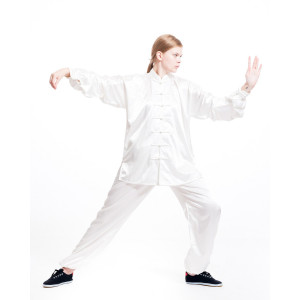 Women's Tai Chi Uniform in High-Quality Synthetic Silk