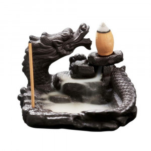 Incense Holder Backflow Incense Burner Ceramic Chinese Dragon Incense Burner Aromatherapy Gift Decoration
