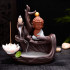 Buddha Hand Staute Ceramic Backflow Incense Holder Waterfall Incense Burner Aromatherapy Decoration Indoor Buda Decor