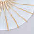 Small White Paper Umbrella Parasols for Crafts, Party Decor (11.7 x 15.5 In, 6-Pack)