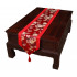 Chinese Classical Table Runner Traditional Satin Table-Cloth-Red Peony