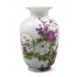 "Peony and Bird" oriental rose porcelain vase, 9-inch gourd shape