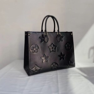 New presbyopic leather handbag shoulder large capacity women's bag