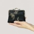 Dragon and Phoenix Patterned Antique-style Coin Purse - The Timeless Elegance of Black   