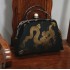  Ethnic Jacquard Dragon Handbag - Handwoven Elegance   