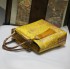 Vintage Jacquard Dragon Fringed Shoulder Crossbody Bag - Chinese Style with Rattan Wood Handle   