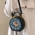Ethnic Embroidered Round Handbag - Chinese Style Single-shoulder Crossbody Bag   