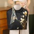 Large Capacity Chinese Style Embroidered Bamboo Handbag - Perfect for Qipao Pairing