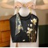 Large Capacity Chinese Style Embroidered Bamboo Handbag - Perfect for Qipao Pairing