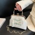 Embroidered Hook Clasp Satin Handheld Bag - Elegance Redefined