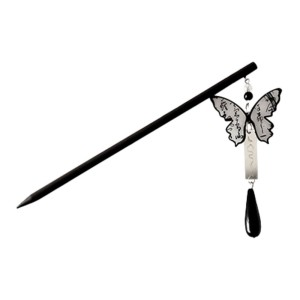 Chinese Ink Butterfly Ancient Style Hairpin