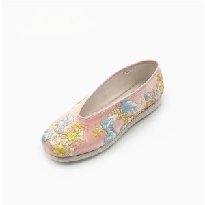 Embroidered Handmade Layered Sole Women's Cloth Shoes