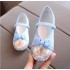 Girls' Traditional Embroidered Cloth Shoes, Soft-Soled Princess Shoes for Hanfu