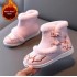 2024 Winter New Girls' Fleece-Lined Warm Hanfu Cotton Shoes