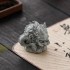 Adorable Miniature Dragon Holding Stone Green Sandstone Ornament