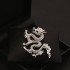 Auspicious Dragon Accessory - 3D Lapel Pin for Suit Jackets and Coats