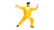 Advanced artificial silk men's Tai Chi suit