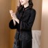 Embroidered thickened cotton jacket, Chinese short jacket