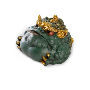 Chinese Wealth-Attracting Golden Toad Deluxe Ornament